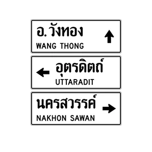 ป้ายแนะนำบอกจุดหมายปลายทาง - ป้ายจราจรประเภทป้ายแนะนำ