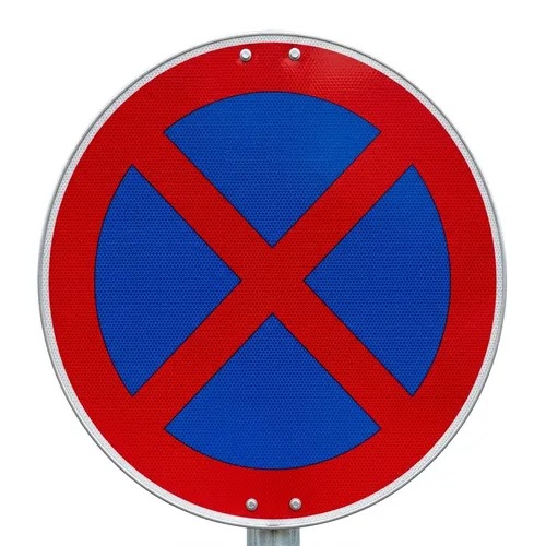resized no stopping sign